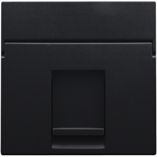 Накладка на розетку RJ, черный