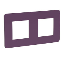 Schneider Electric Unica Studio Лиловая/Белая Рамка 2-ная