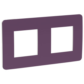 Schneider Electric Unica Studio Лиловая/Белая Рамка 2-ная