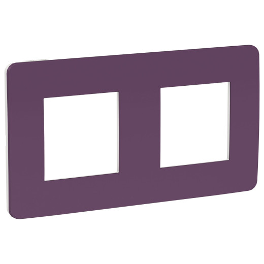 UNICA STUDIO рамка 2-поста, ЛИЛОВЫЙ/белый