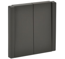 IEK FORTE&PIANO Серый Выключатель 2-кл 10А FP305