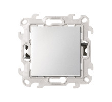 Simon 24 Алюминий Однополюсный выключатель с подсветкой 10AX 250В~