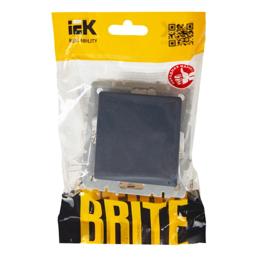 BRITE Выключ. 1-кл. прох. 10А ВС10-1-6-БрМ мар. IEK