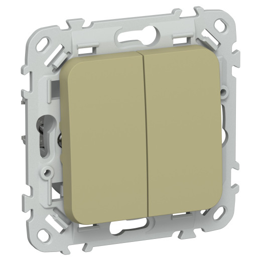 FLITE Выключ. 2-кл. прох. 10А ВС62-1-0-ФлО ол. IEK