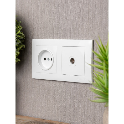 Валенсия рамка 2-местная белая EKF PROxima