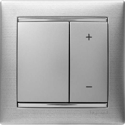 Рамка 1 пост - Legrand Valena - алюминий матовый