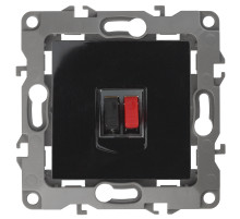 ЭРА Розетка Серия 12 12-3111-06 аудио IP20 чёрный
