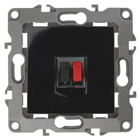 ЭРА Розетка Серия 12 12-3111-06 аудио IP20 чёрный