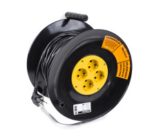 PROconnect Удлинитель силовой на катушке 4 гнезда с/з 30 м 3х1 мм² STANDART