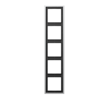 JUNG LS 990 Алюминий Рамка 5-ая