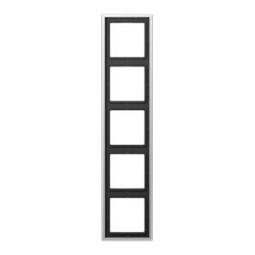 JUNG LS 990 Алюминий Рамка 5-ая