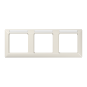 JUNG Рамка 3-кратная горизонтальная с полем для надписи слоновая кость