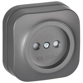 IEK GLORY Роз. без з/к с з/ш о/у 10А РСш20-2-ХСм сталь м.