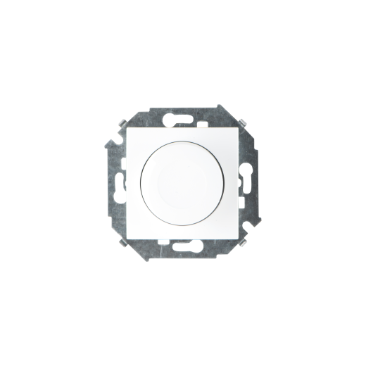 Simon 15 Белый Регулятор напряжения поворотно-нажимной, 500Вт, 230В, винт.зажим