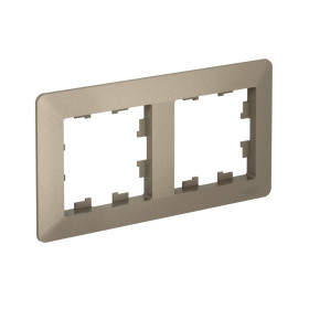 Systeme Electric AtlasDesign Air Шампань/дымчатый черный Рамка 2-ая