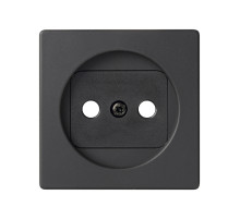 Simon 82 Графит Накладка розетки 1-ая