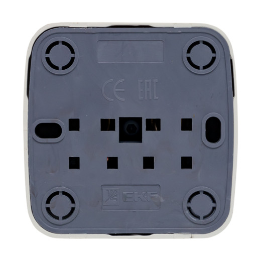 Минск Розетка 1-местная ОП 10А без заземления белая EKF Basic