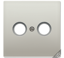 JUNG LS 990 Алюминий Накладка TV-FM розетки