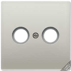 JUNG LS 990 Алюминий Накладка TV-FM розетки