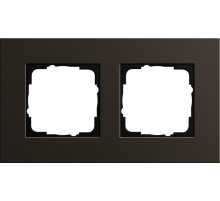 Gira ESP Коричневый анодированный алюминий Рамка 2-ая