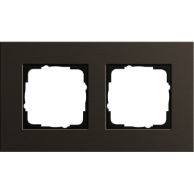 Gira ESP Коричневый анодированный алюминий Рамка 2-ая