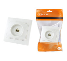 TDM Розетка телефонная RJ11  белая 