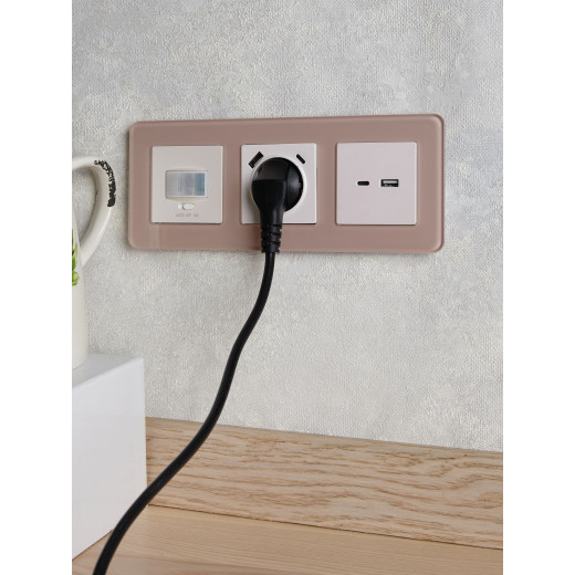 BRITE Рамка 3-мест. РУ-3-2-Бр стекло дым. RE IEK