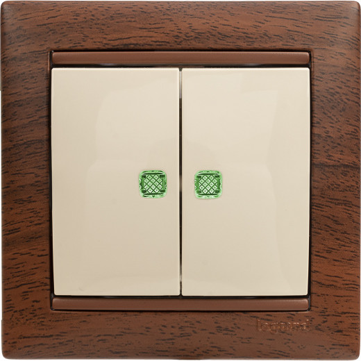 Рамка 1 пост - Legrand Valena - тонированное дерево