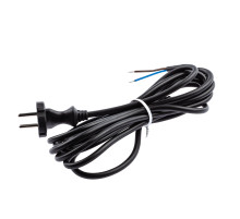 ЭРА Шнур сетевой с вилкой  UX-2x0,75-5m-B 5м ПВС 2x0,75мм2 черный