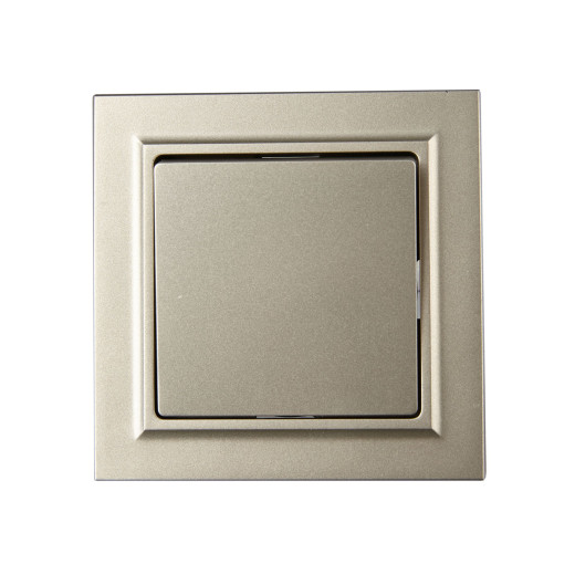 BRITE Выключ. 1-кл. 10А в сб. ВСР10-1-0-БрШ шамп. IEK