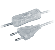 Navigator Шнур 61 723 NPS-FS-170-2x0.5-TR 1.7м с выкл. прозрачный