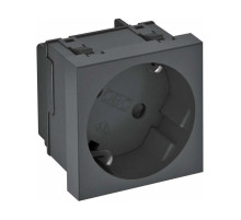 OBO BETTERMANN  Розетка 2К+3 под углом 33° шторки 16А 250В (45х45 мм - 1 модуль Modul45) черная