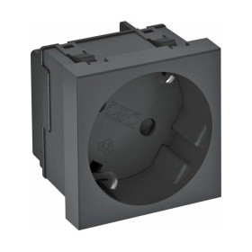 OBO BETTERMANN  Розетка 2К+3 под углом 33° шторки 16А 250В (45х45 мм - 1 модуль Modul45) черная