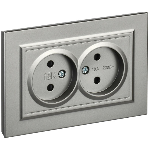 BRITE Роз. 2-я без з/к с з/ш 10А в сб. РСш12-2-БрС сталь IEK