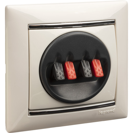 Розетка для акустической системы двойная - Legrand Valena - белый