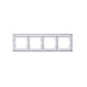 Рамка 4-постовая, axcent, белый