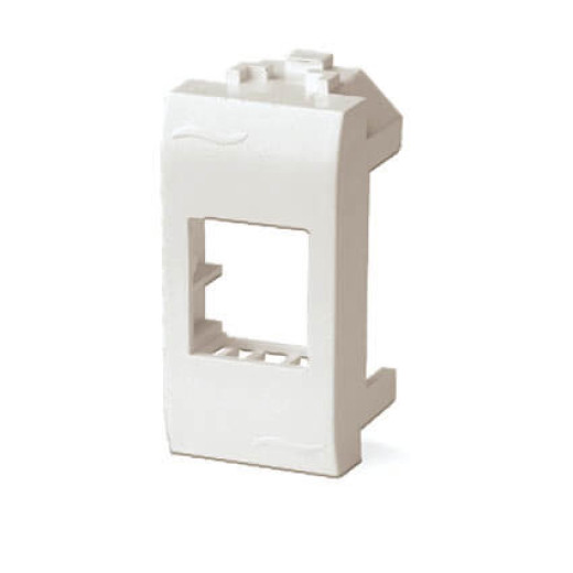 Адаптер для информационных разъемов Keystone, слоновая кость, 1мод.