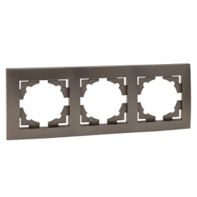 EKF PROxima Валенсия Рамка 3-местная графит.