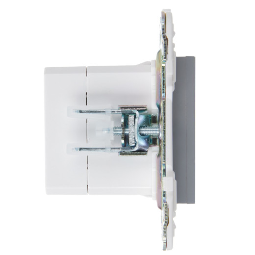 SKANDY Роз. USB A+A 3,1А SK-R15Gr сер. IEK