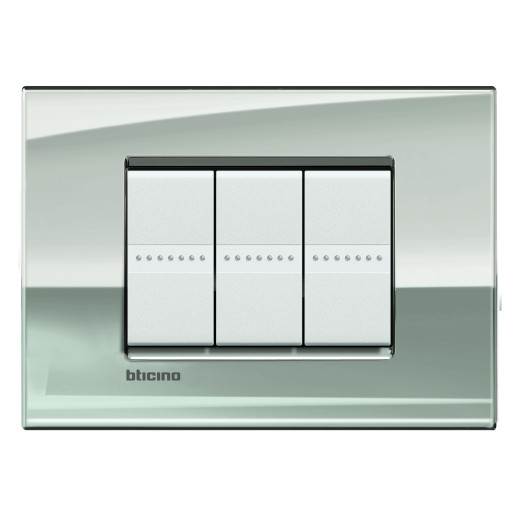 Livinglight Рамка AIR 3 модуля, цвет Паладий