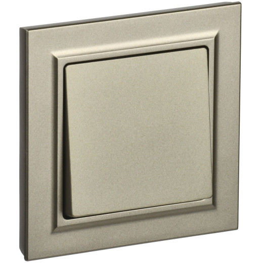 BRITE Выключ. 1-кл. 10А в сб. ВСР10-1-0-БрШ шамп. IEK