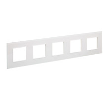 IEK SKANDY Стекло Арктический белый Рамка 5-ая SK-F25W