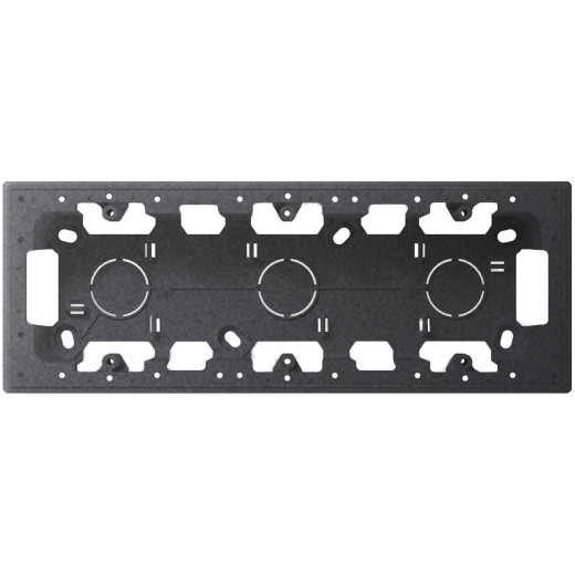 Монтажная коробка для накладного монтажа на 3 модуля, графит