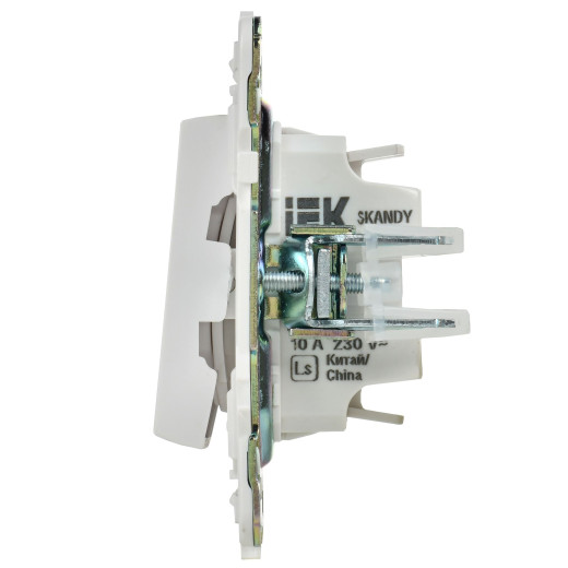 SKANDY Выключ. 2-кл. с инд. 10А SK-V09W арк. бел. IEK