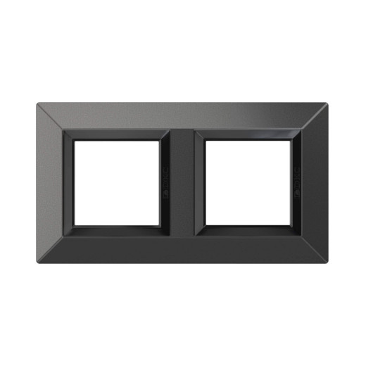 Рамка из металла 2 поста (4 мод.), Avanti, графитовая