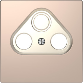 Schneider Electric Merten D-Life Шампань Накладка центральная TV розетки, 2/3 отверстий