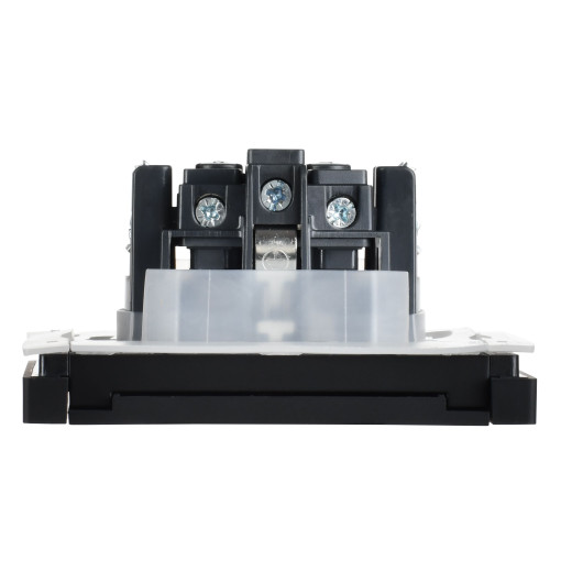 FORTE&PIANO Роз. с з/к/ш с кр. в/к 16А IP44 FP121 чер. IEK