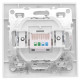 Минск Розетка RJ-45 1-местная СП белая EKF Basic