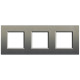 Livinglight Рамка прямоугольная, 3 поста, цвет Серый шелк