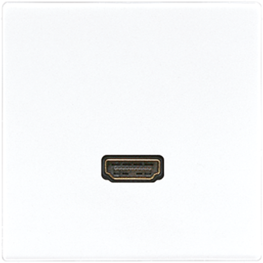 HDMI розетка, серия LS, цвет Полярно-белый